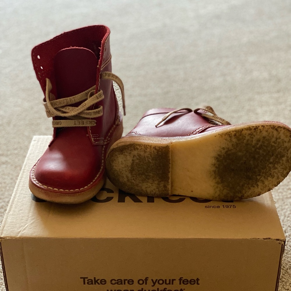 Duckfeet size 36 Faborg Granate